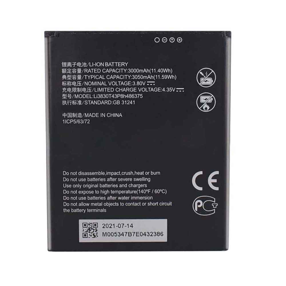 Li3830T43P8h486375 batterie-cell
