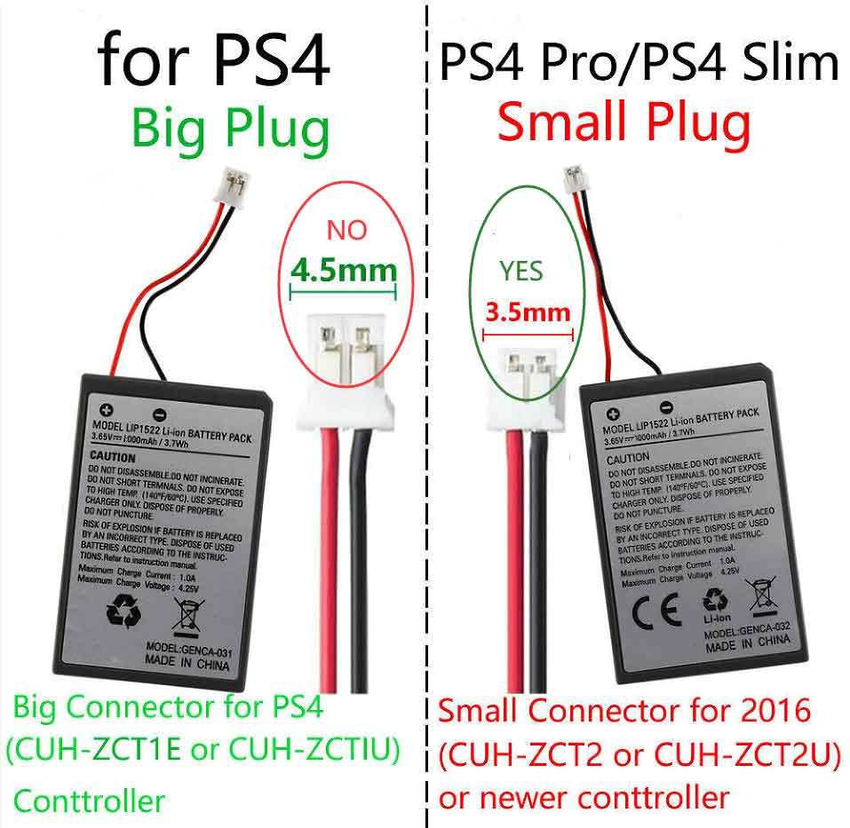 Sony PS4 Pro PS4 Slim CUH ZCT2 CUH ZCT2U Batteria