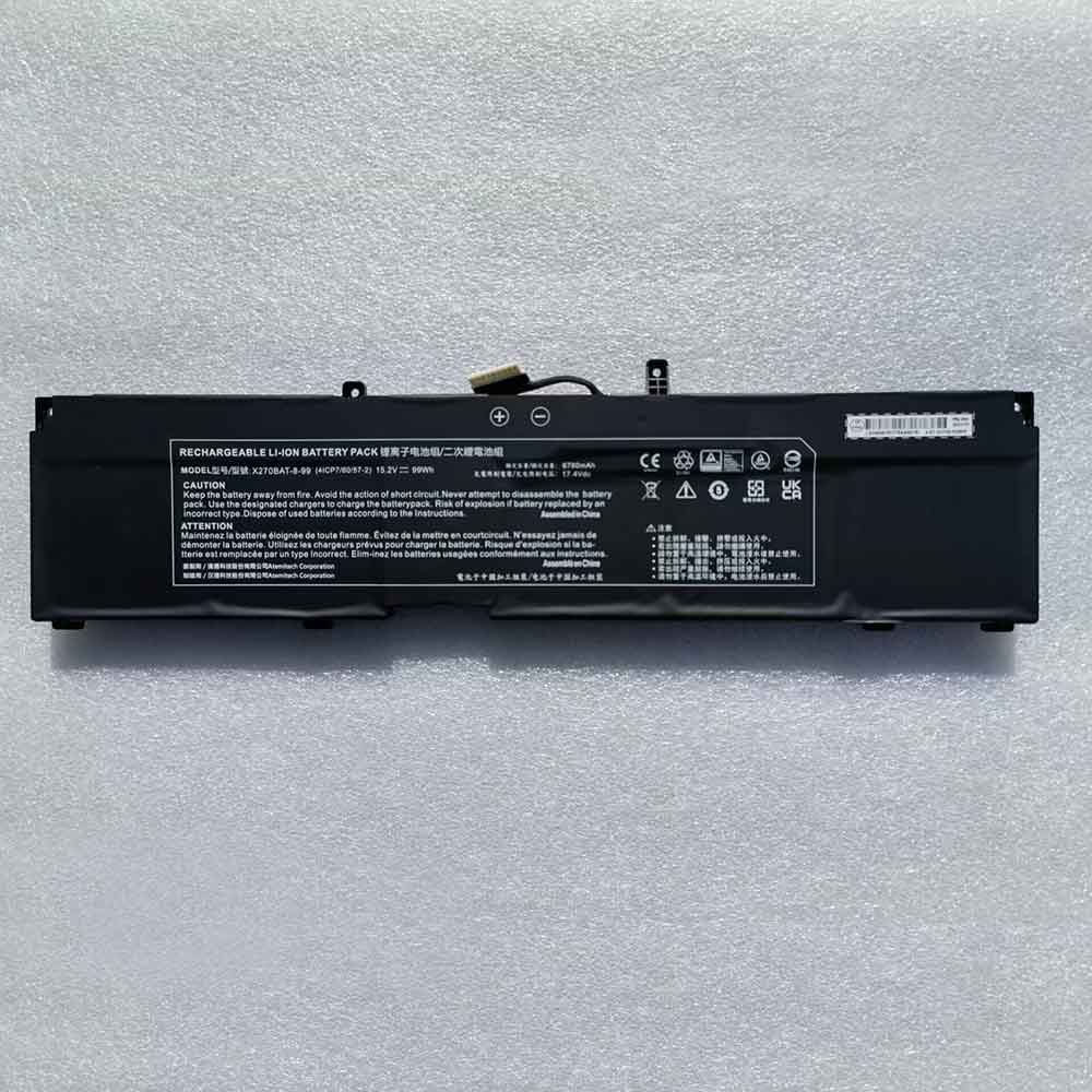 Clevo X270BAT 8 99 (4ICP76057 2) Batteria