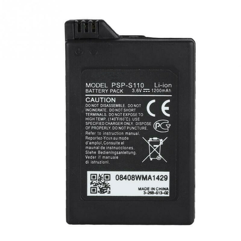 Sony PSP-S110 1200mah 3.6V Li-ion Ersatz Akku passend für Sony PSP-2000  2001 PSP-3000 3001 Lite batterien